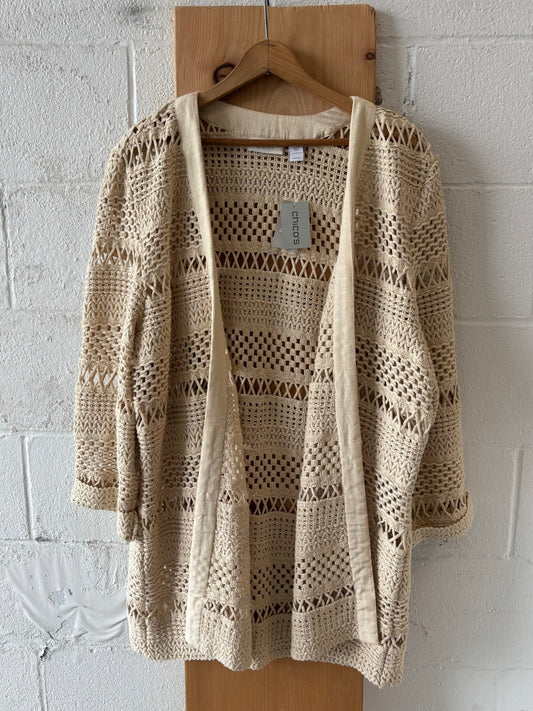Chunky Knit Cardigan : XL