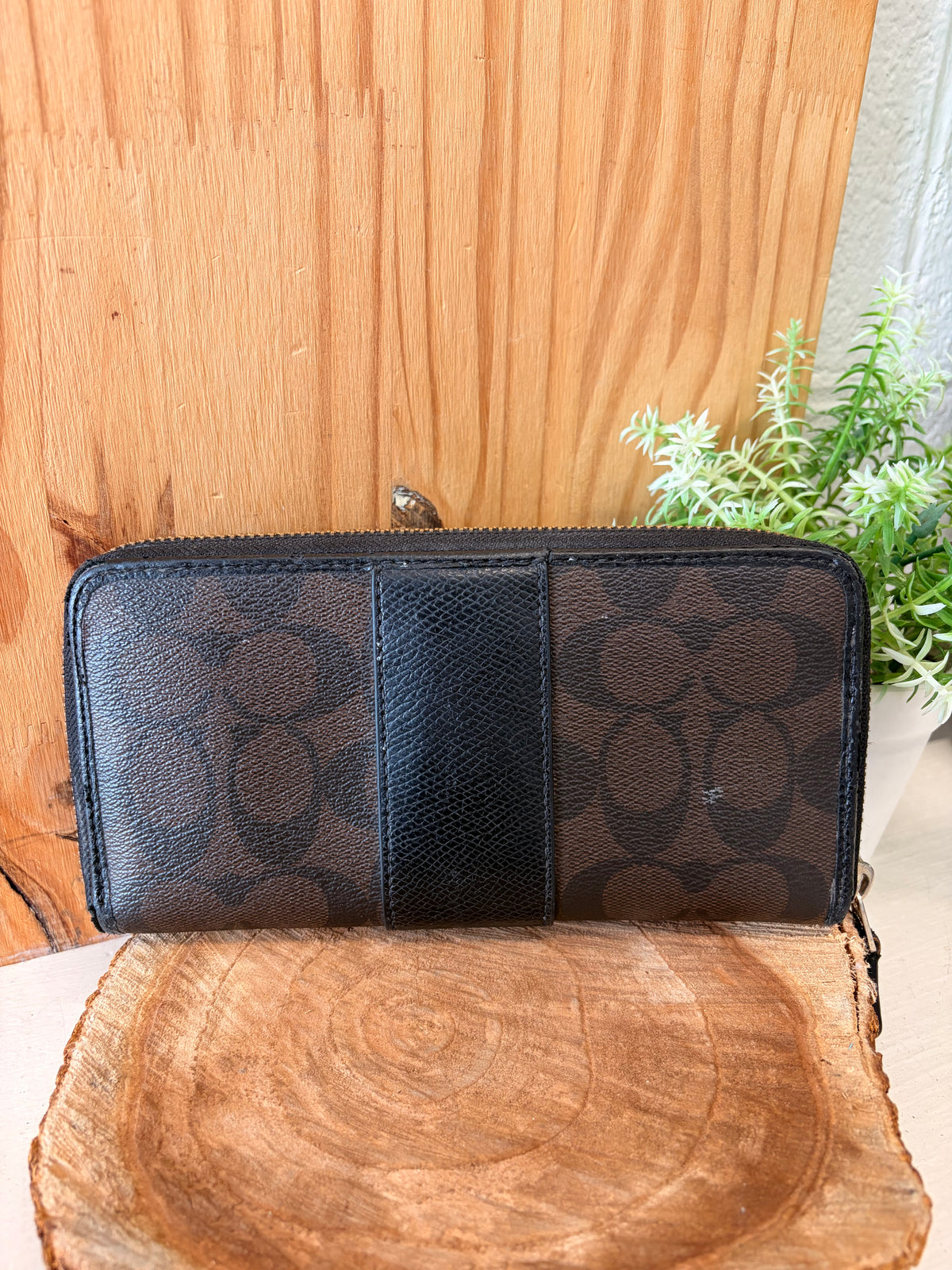 Black & Brown Coach Wallet