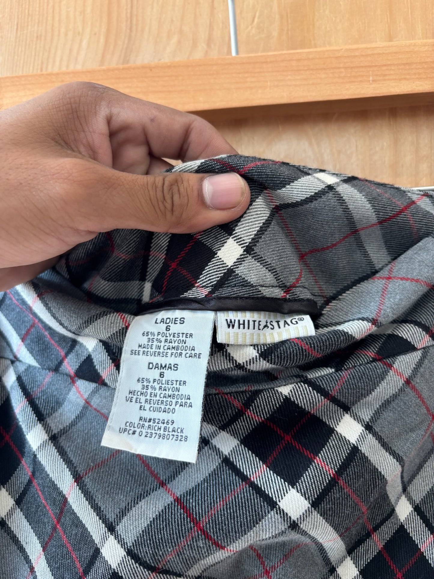 Plaid Midi Skirt : 6