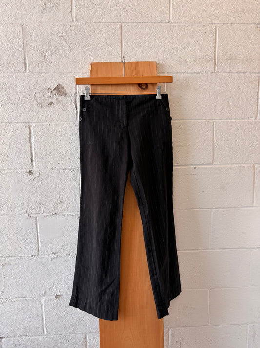 Black Pinstripe Trousers : 5