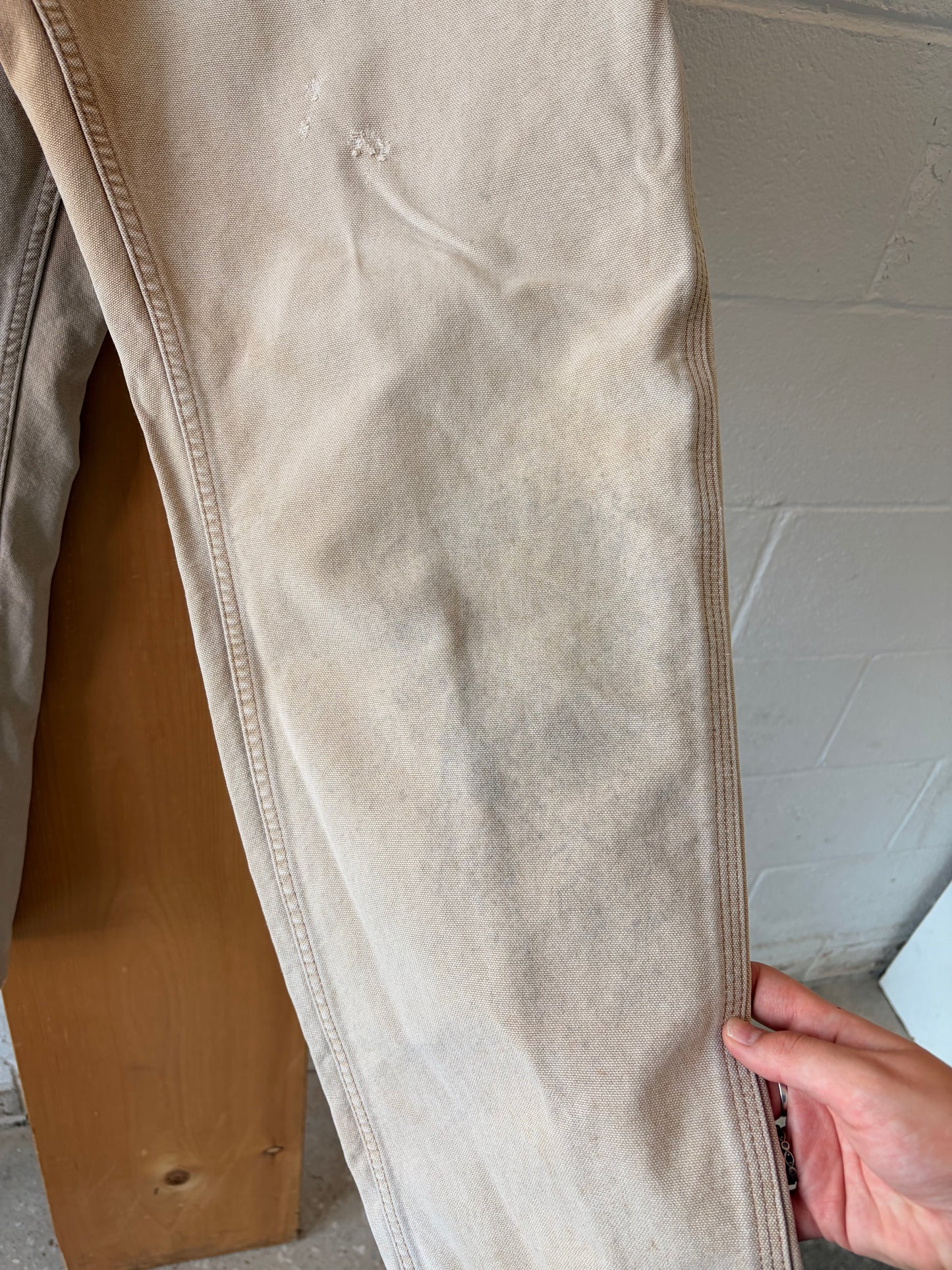 Khaki Carhartt Work Pants : 34x32
