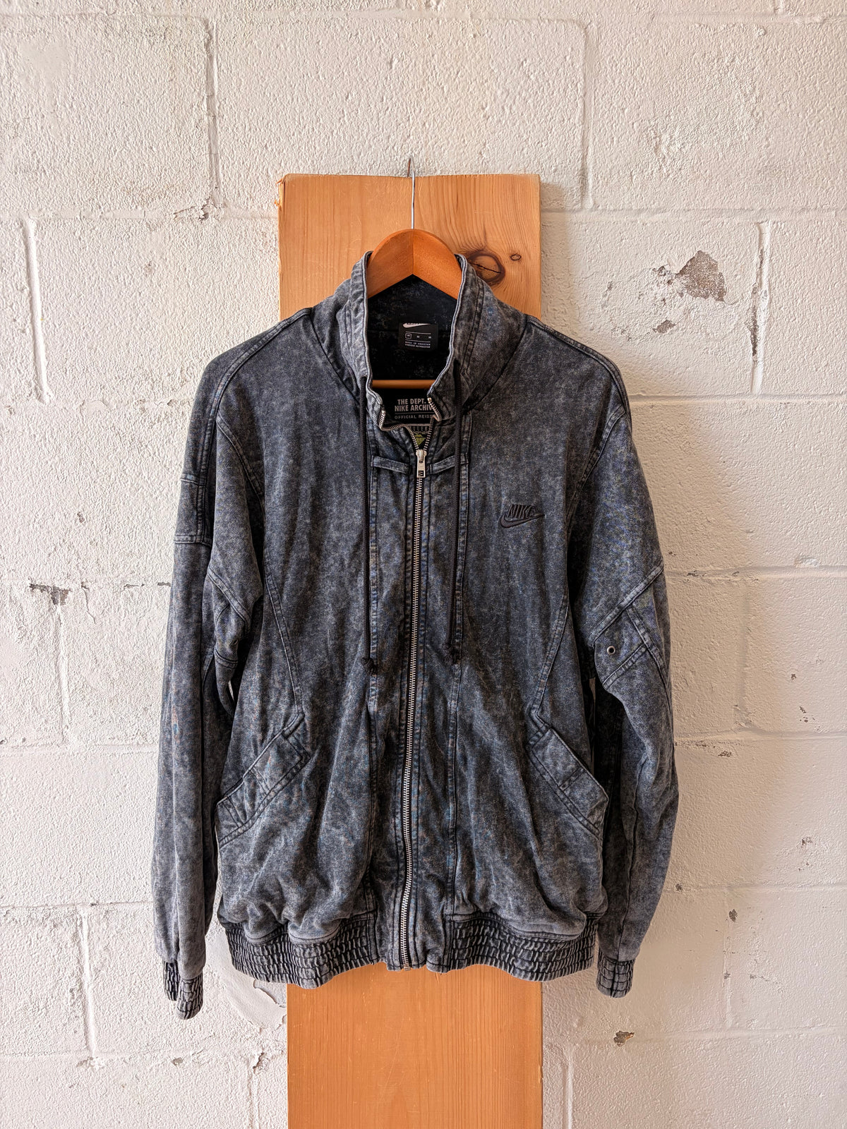 The Dept. Of Nike Archives Acid Wash Zip Up Jacket : M