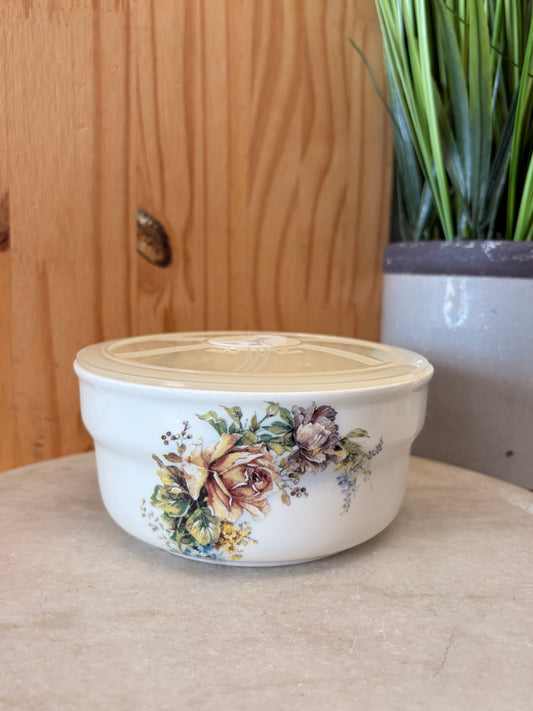 Floral Soup Bowl & Lid (Local Pick Up Only)