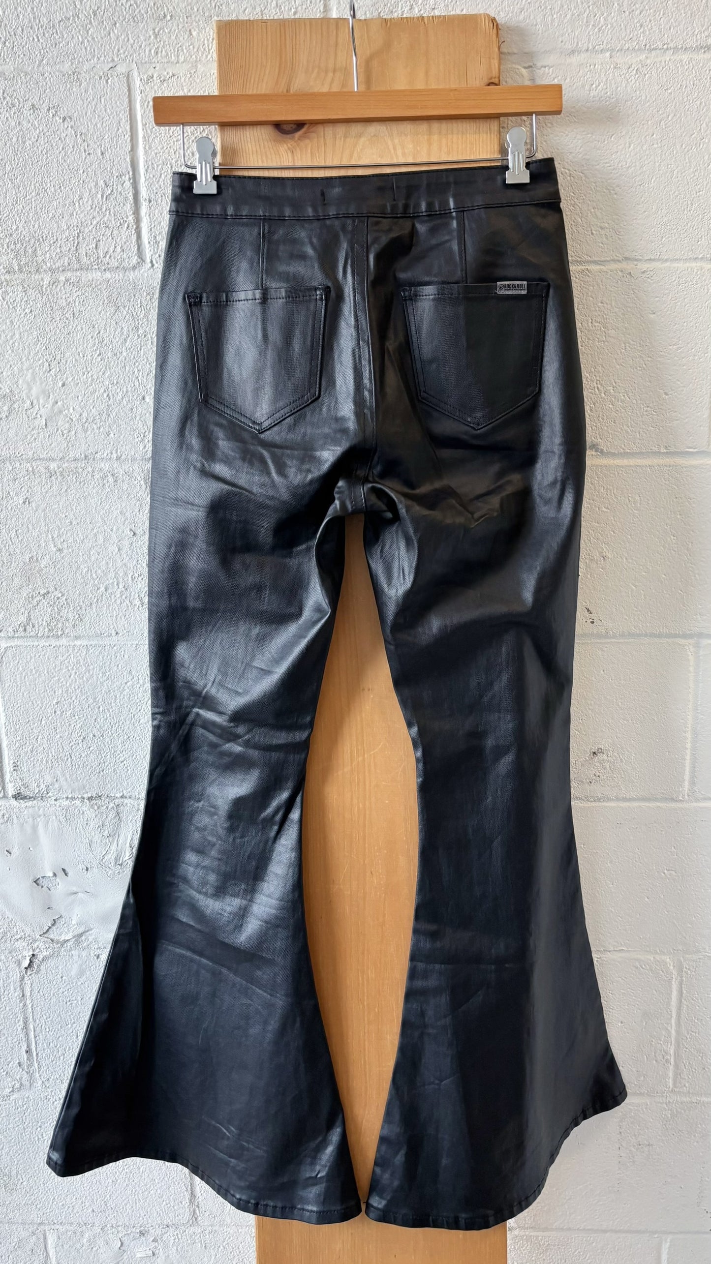 Faux Leather Flares : 28