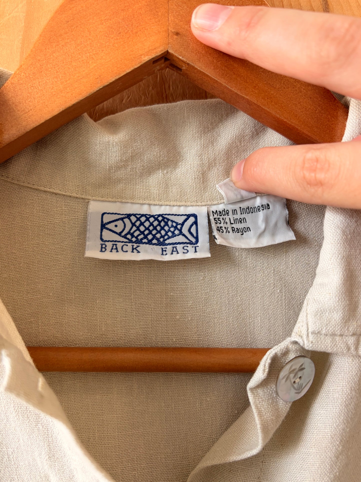 Linen Blend Blouse : S