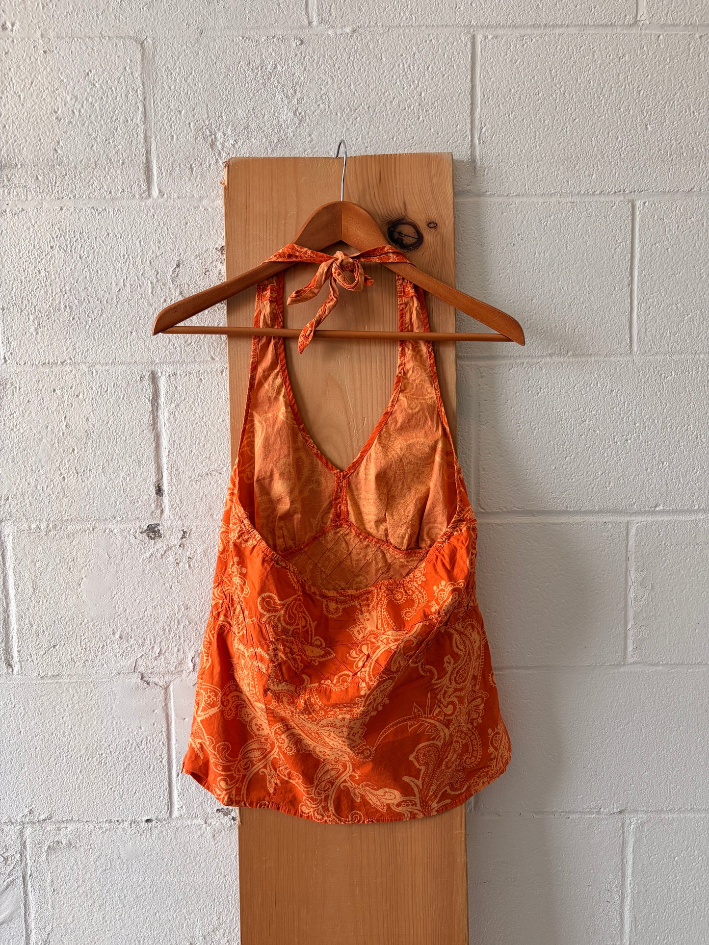 Orange Tommy Hilfiger Halter Top : L