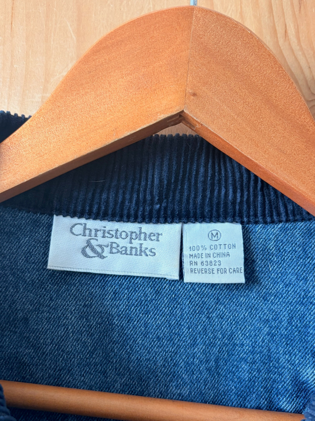 Embroidered Denim Chore Coat : M