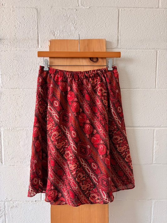 Patterned Red Skirt : 12