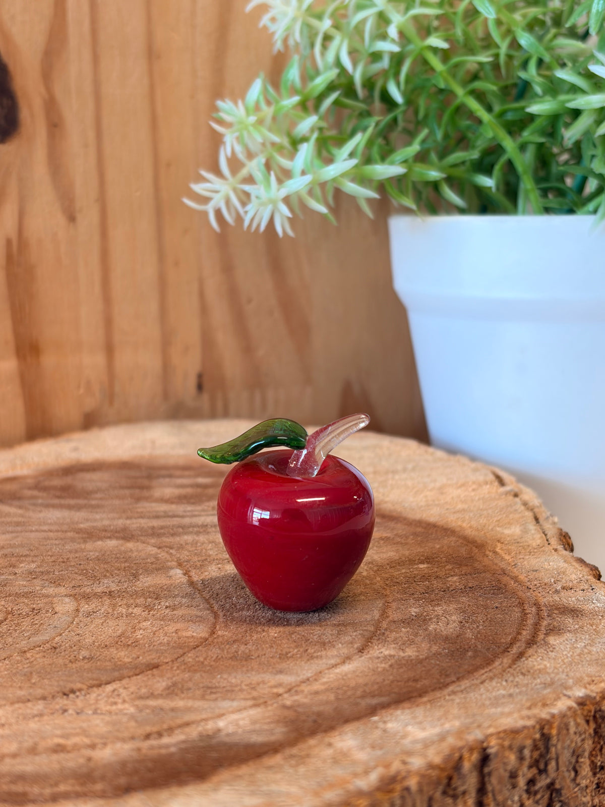 Tiny Glass Apple Trinket (Local Pick Up Only)