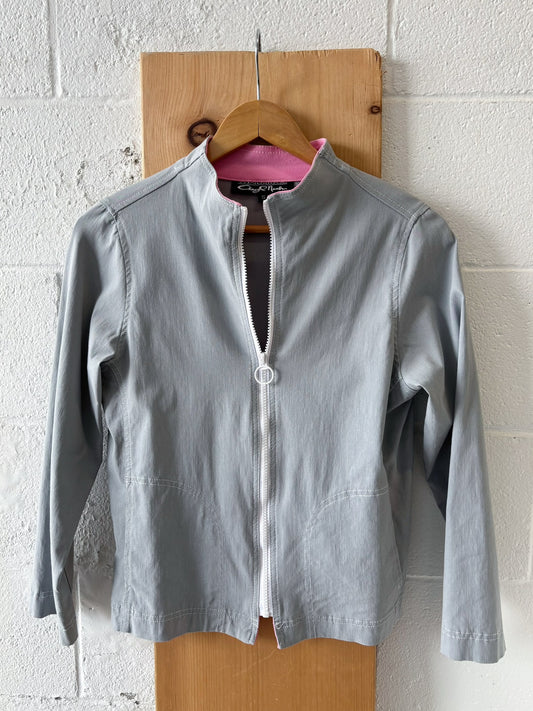 Gray Zip Up Jacket : S