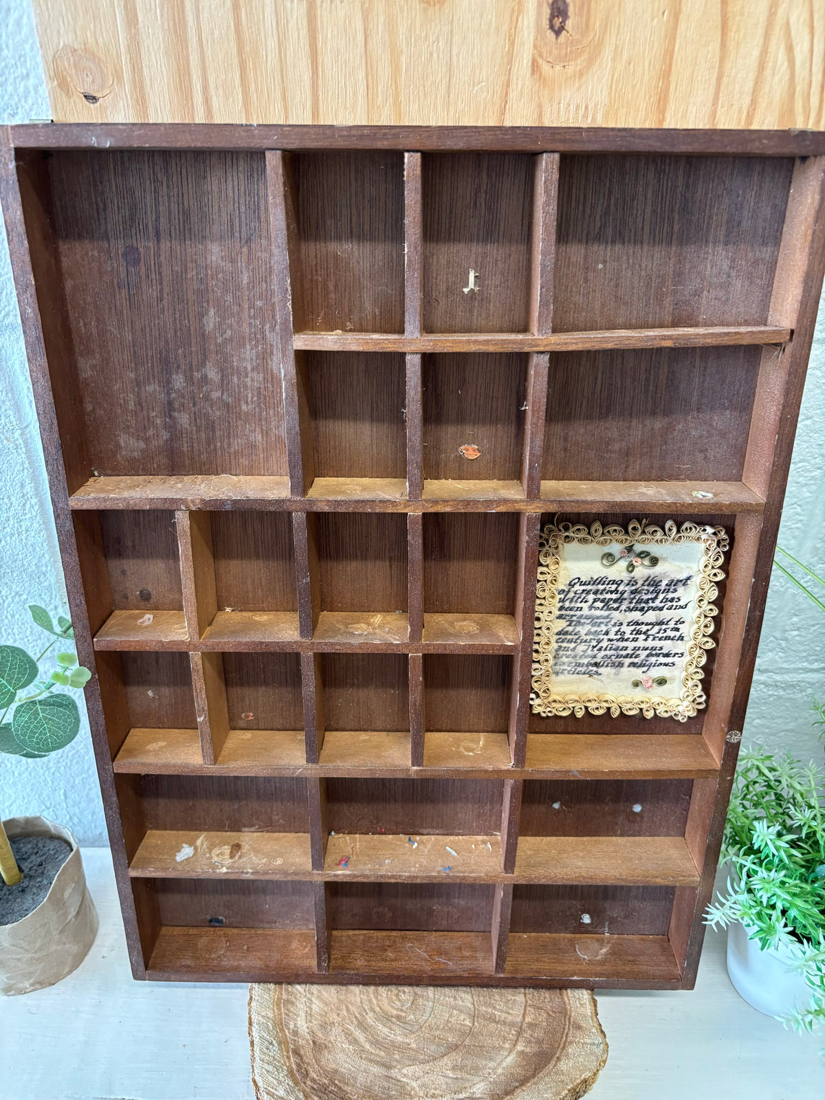 Vtg Trinket Wall Hanging (Local Pickup Only - As Is)