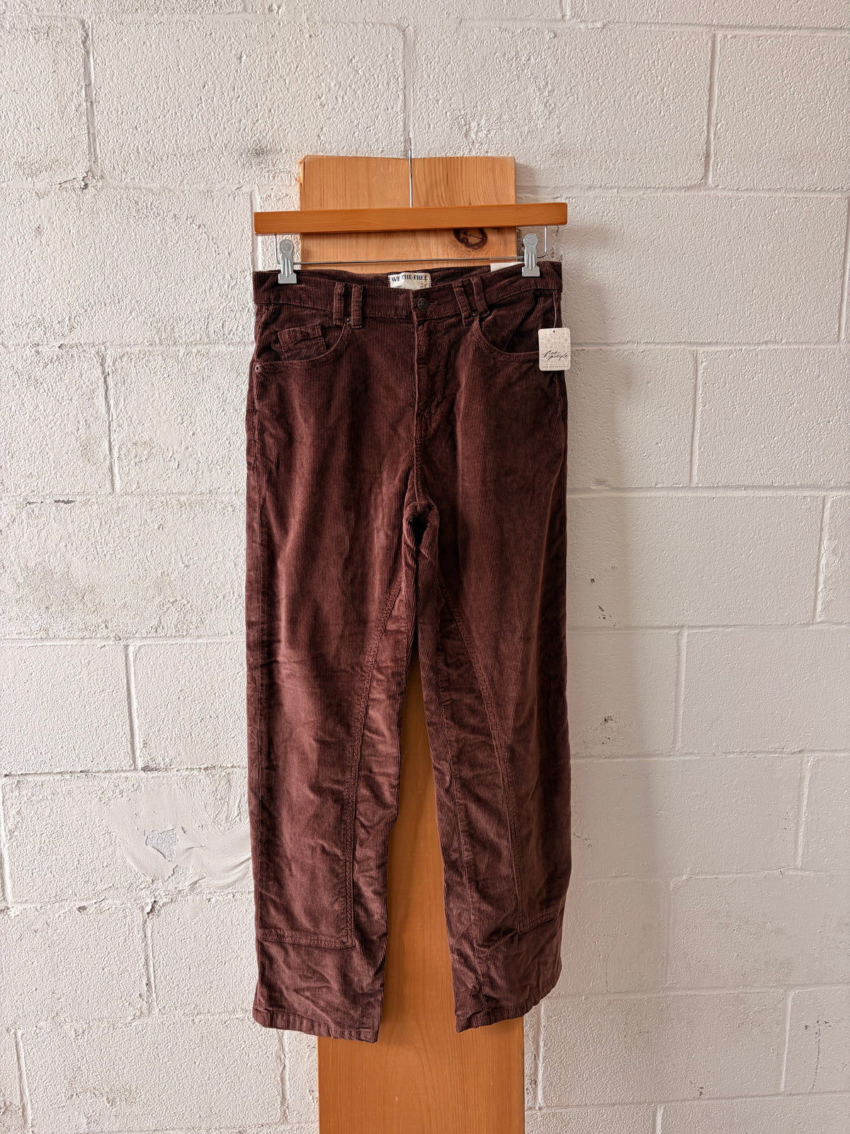 NWT Free People Brown Corduroy Pants : 28