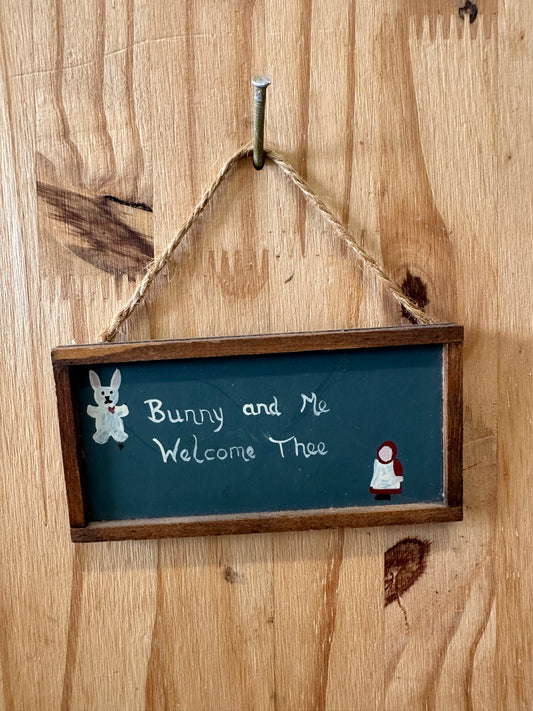 Tiny Bunny and Me Sign
