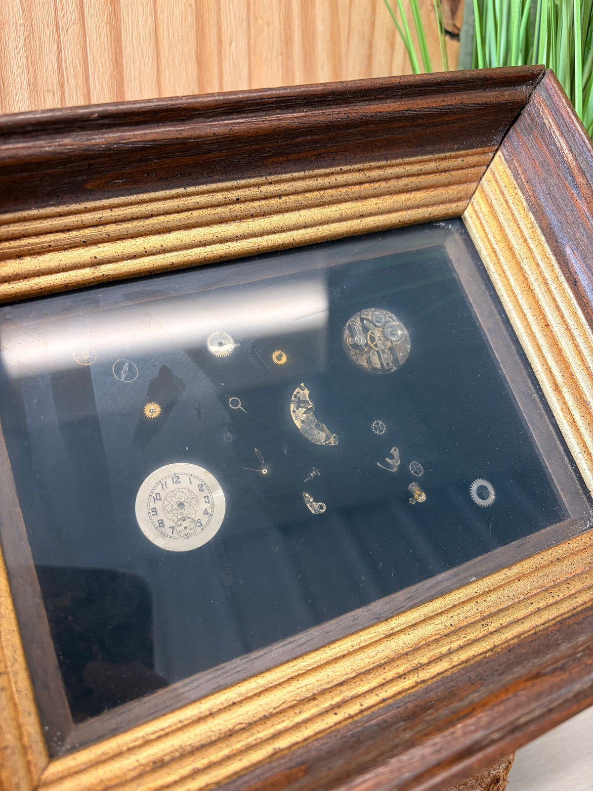 Vtg Watch Parts Shadow Box (Local Pick Up Only)