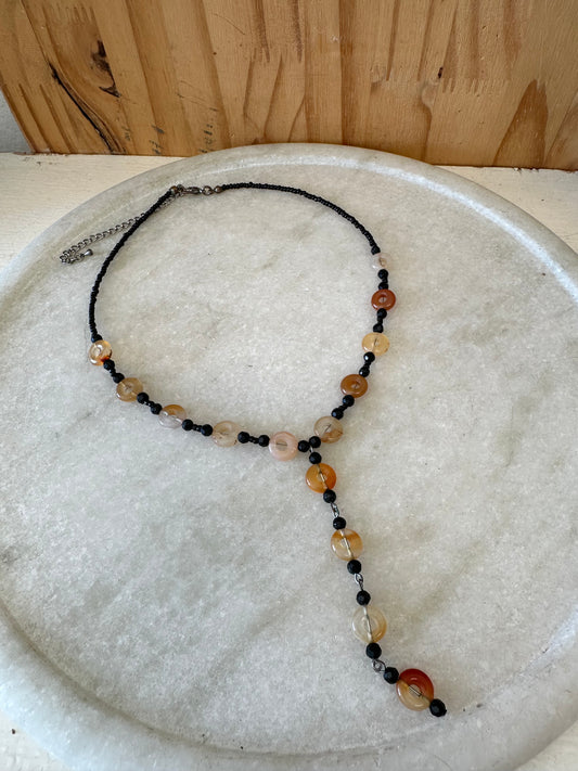 Beaded Y Necklace