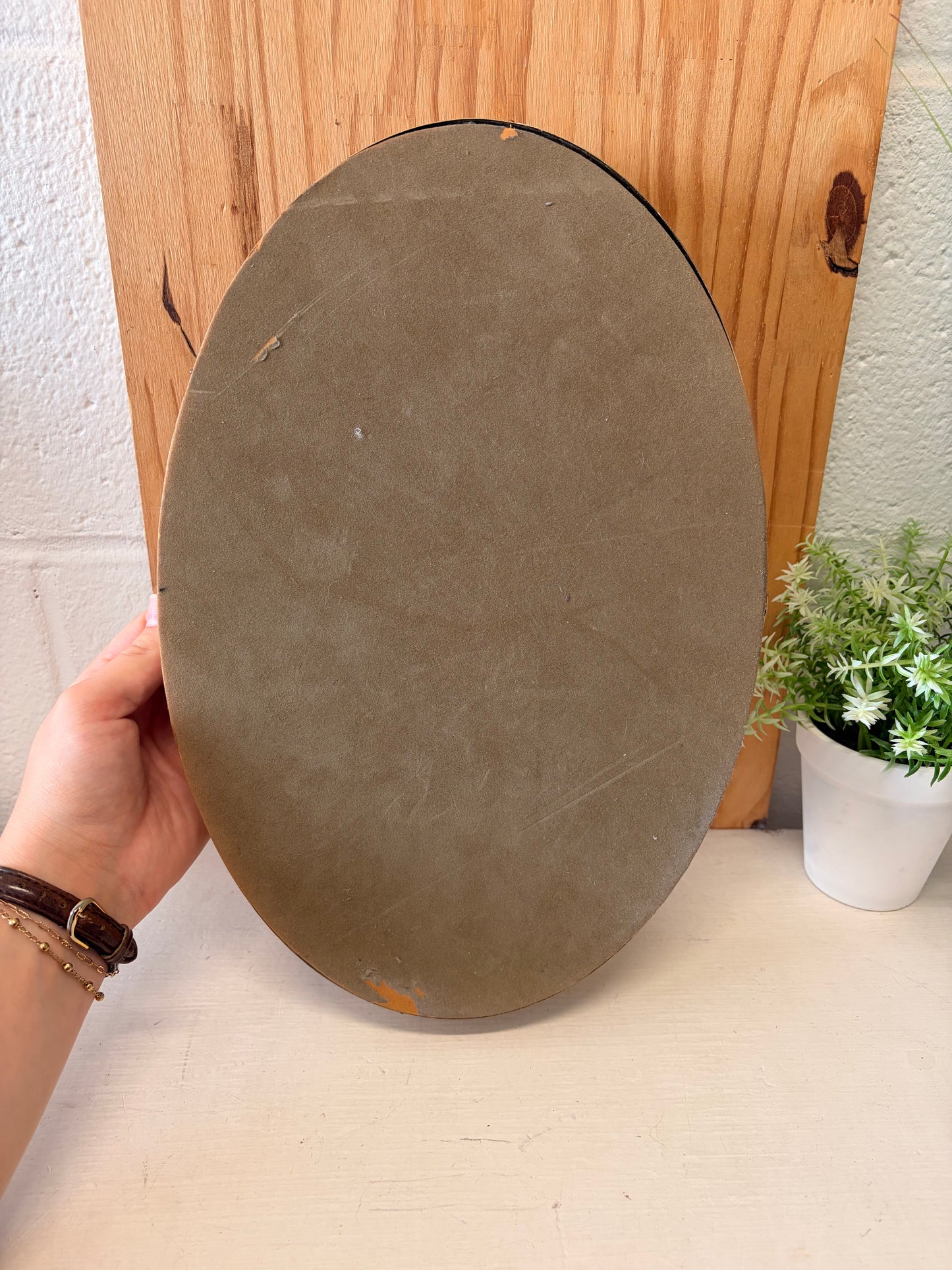 Ornate Gold Tone Mirror Tray (Local Pick Up Only)
