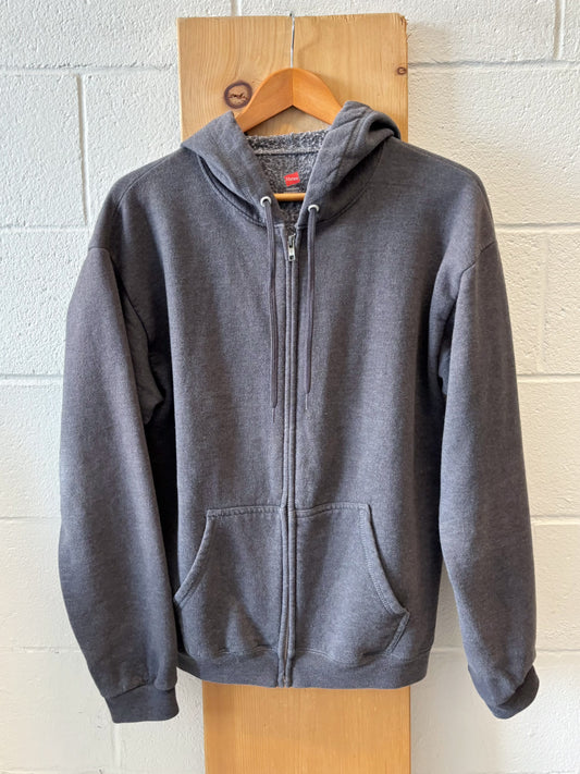 Gray Zip Up Hoodie : M