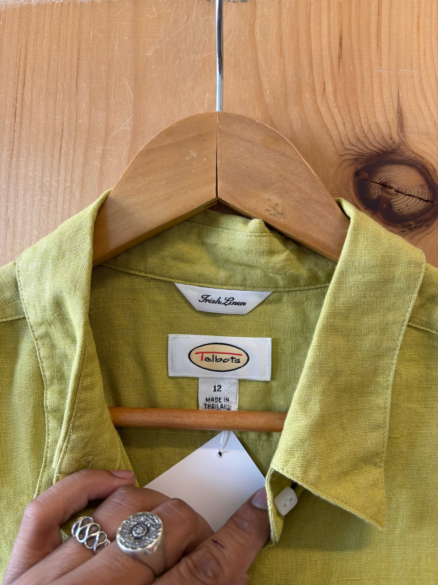 Green Linen Top : 12