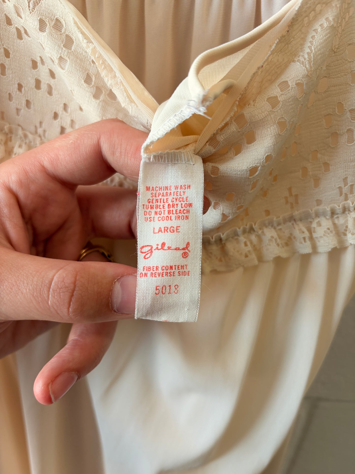 Vtg Blush Slip Dress : L