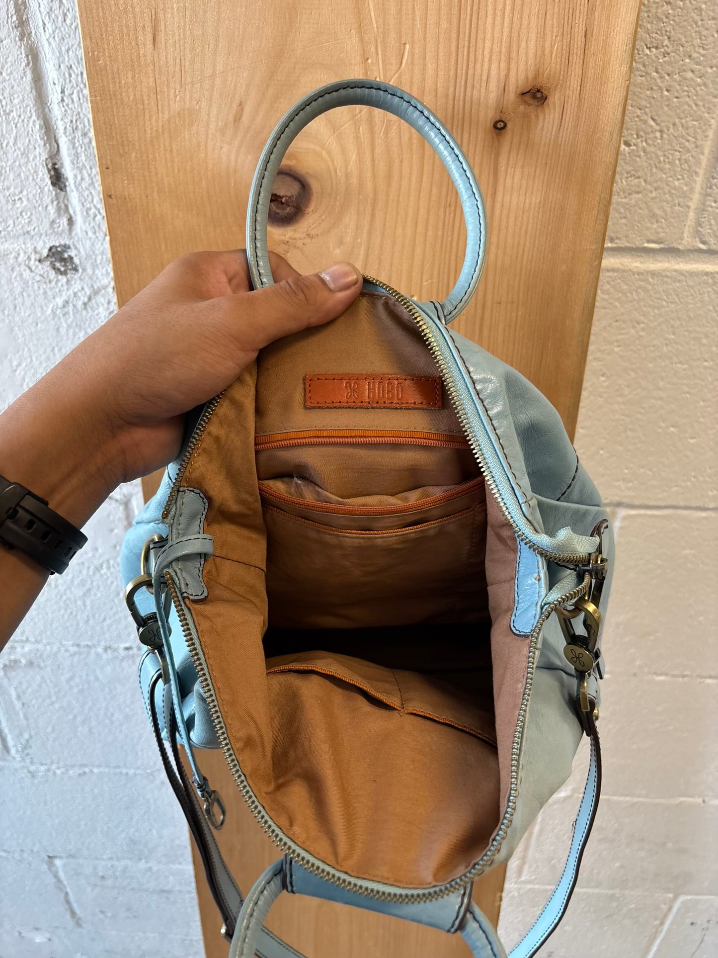 Sky Blue Hobo Bag