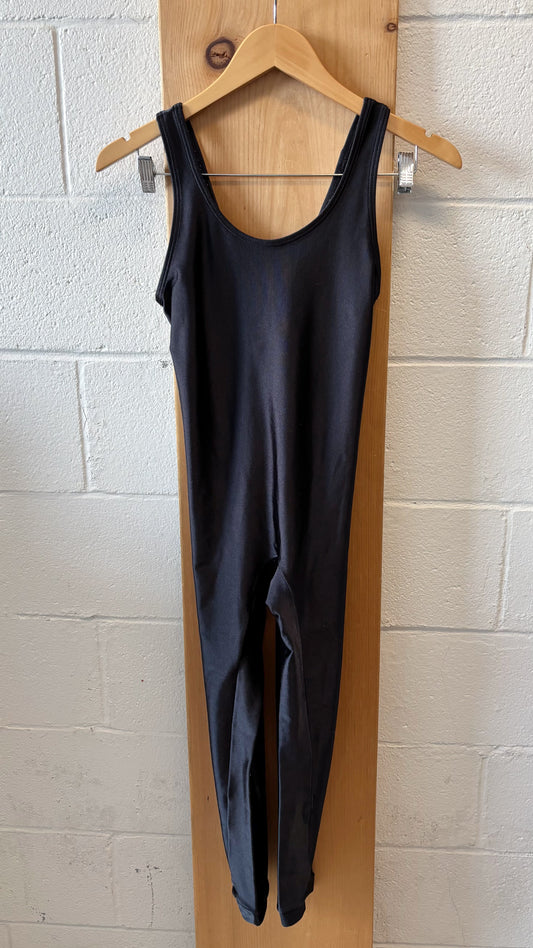 Vtg Black Catsuit : S
