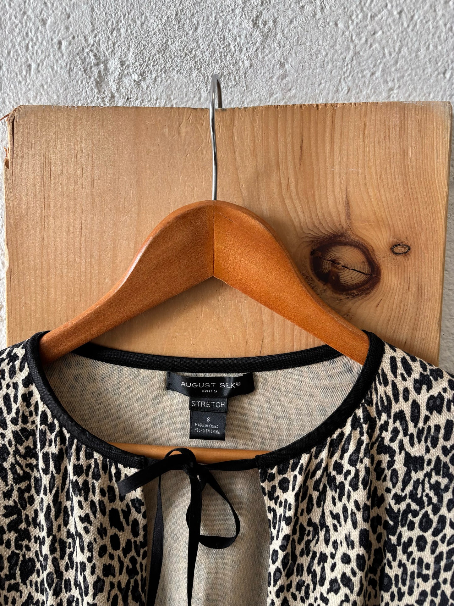 Leopard Print Cardigan : S