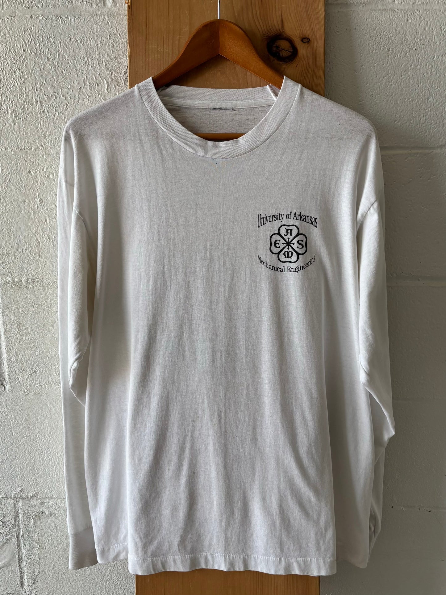 Vtg Arkansas Long Sleeve Mechanical EngineeringTee : L