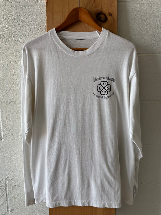 Vtg Arkansas Long Sleeve Mechanical EngineeringTee : L
