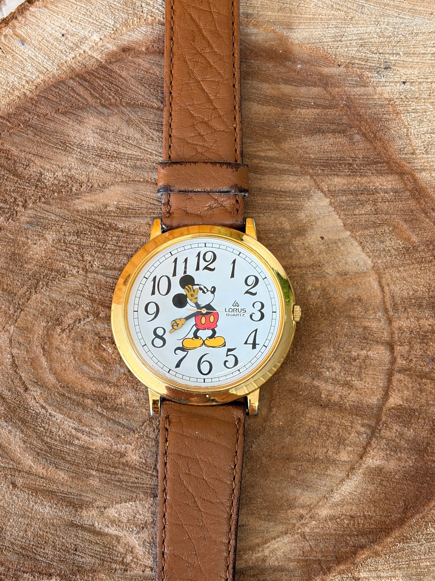 Vtg Lorus Mickey Watch (Untested - As Is)