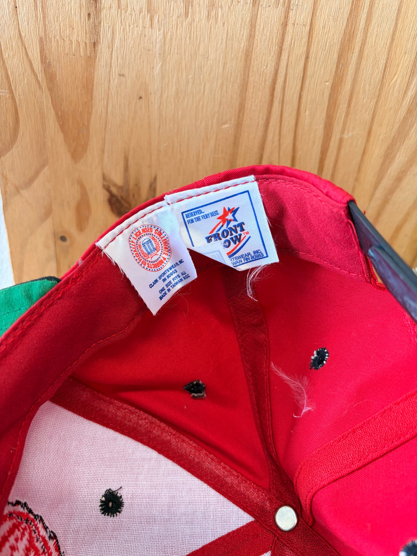 Vtg Front Row Arkansas Snapback