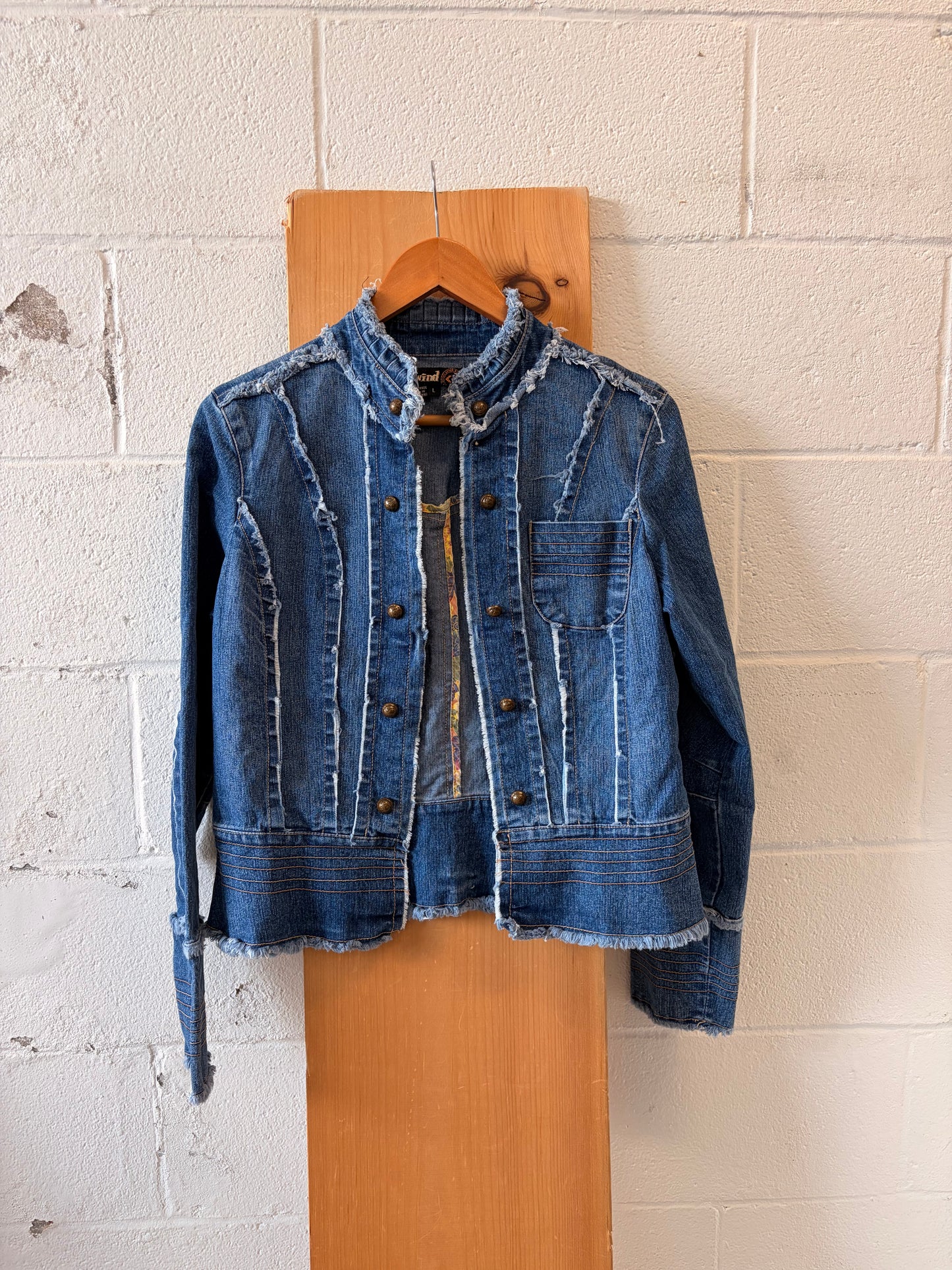 Y2K Rewind Denim Jacket : L