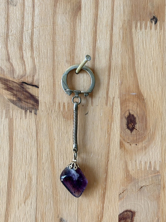 Purple Stone Keychain
