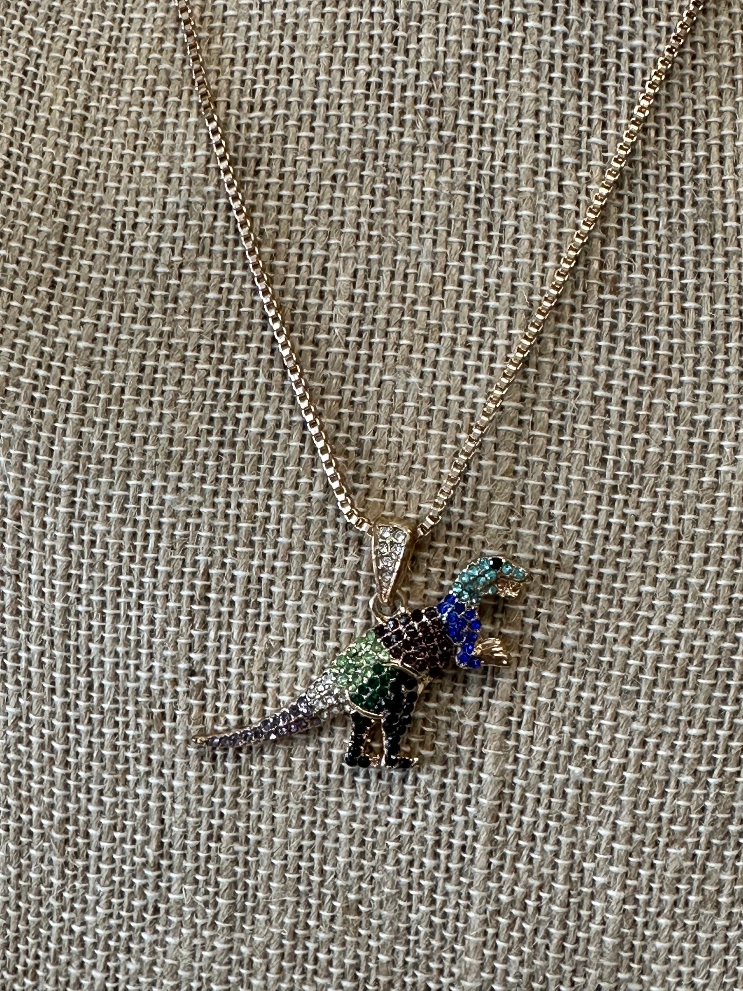 Disco T-Rex Necklace