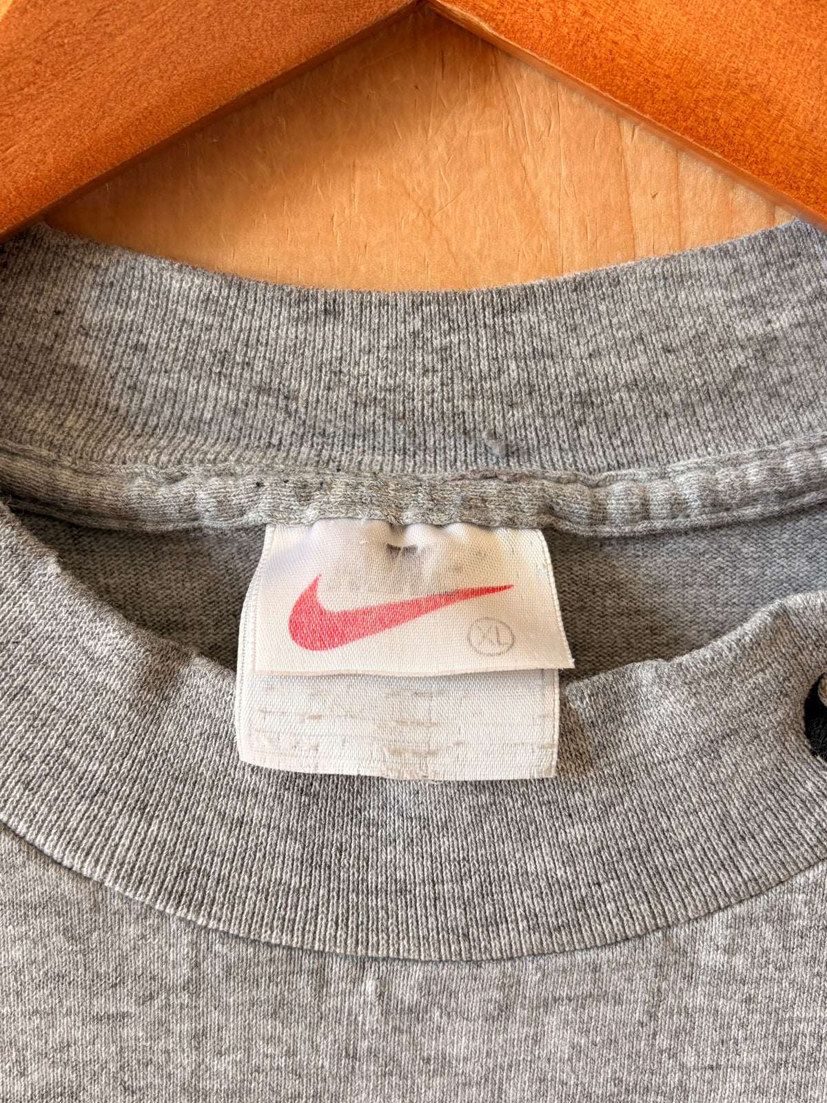 90’s Gray Nike Mock Neck Tee : XL