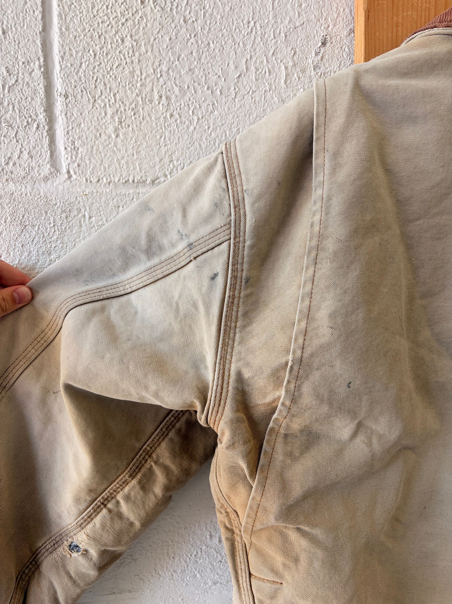Distressed Carhartt Detroit Work Jacket : L