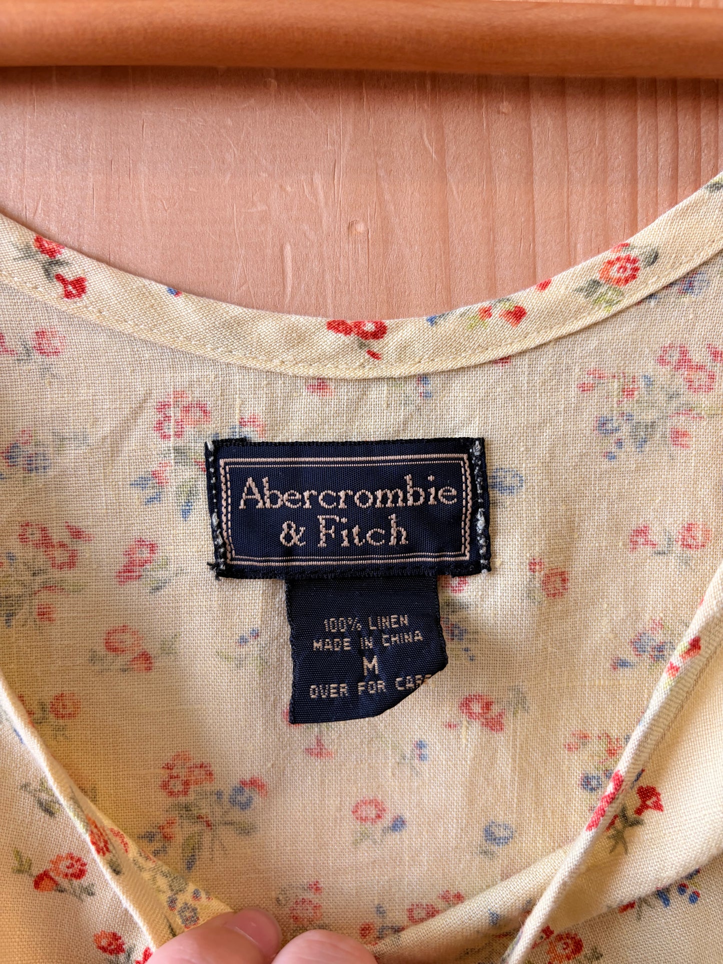 Floral Linen Dress : M