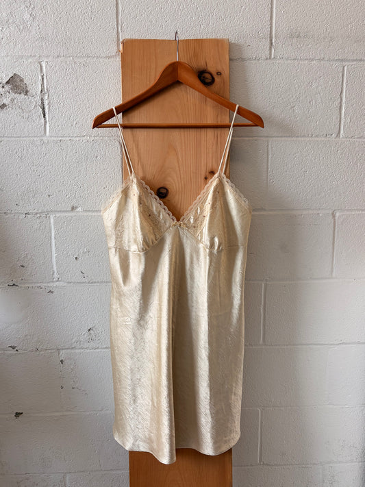 Vtg Champagne Slip : L