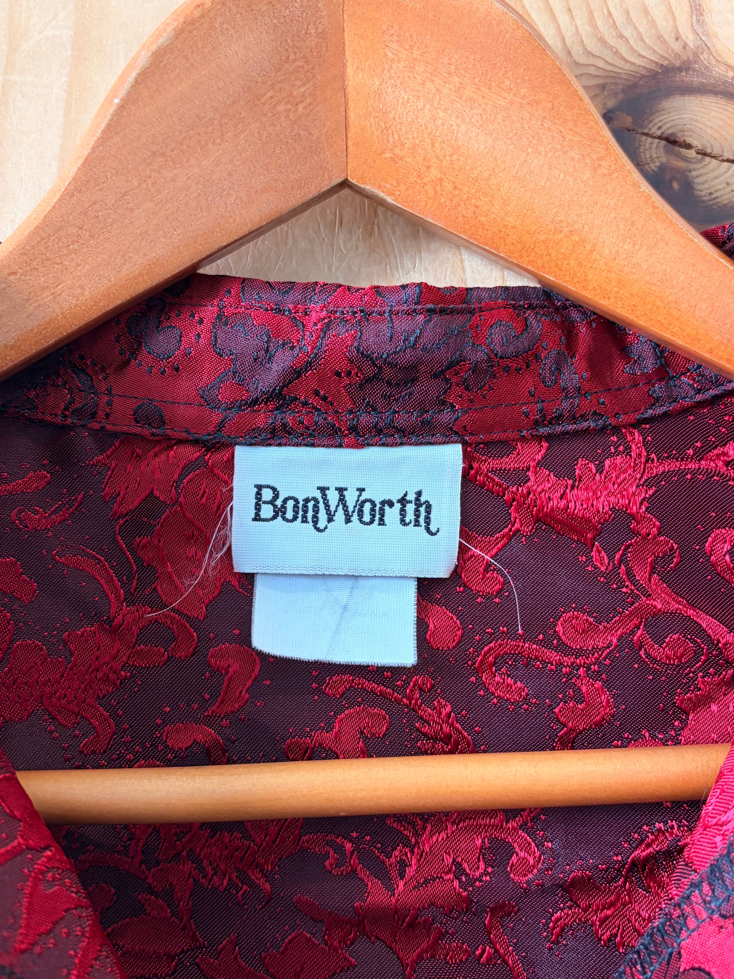 Red Paisley Blouse : XL