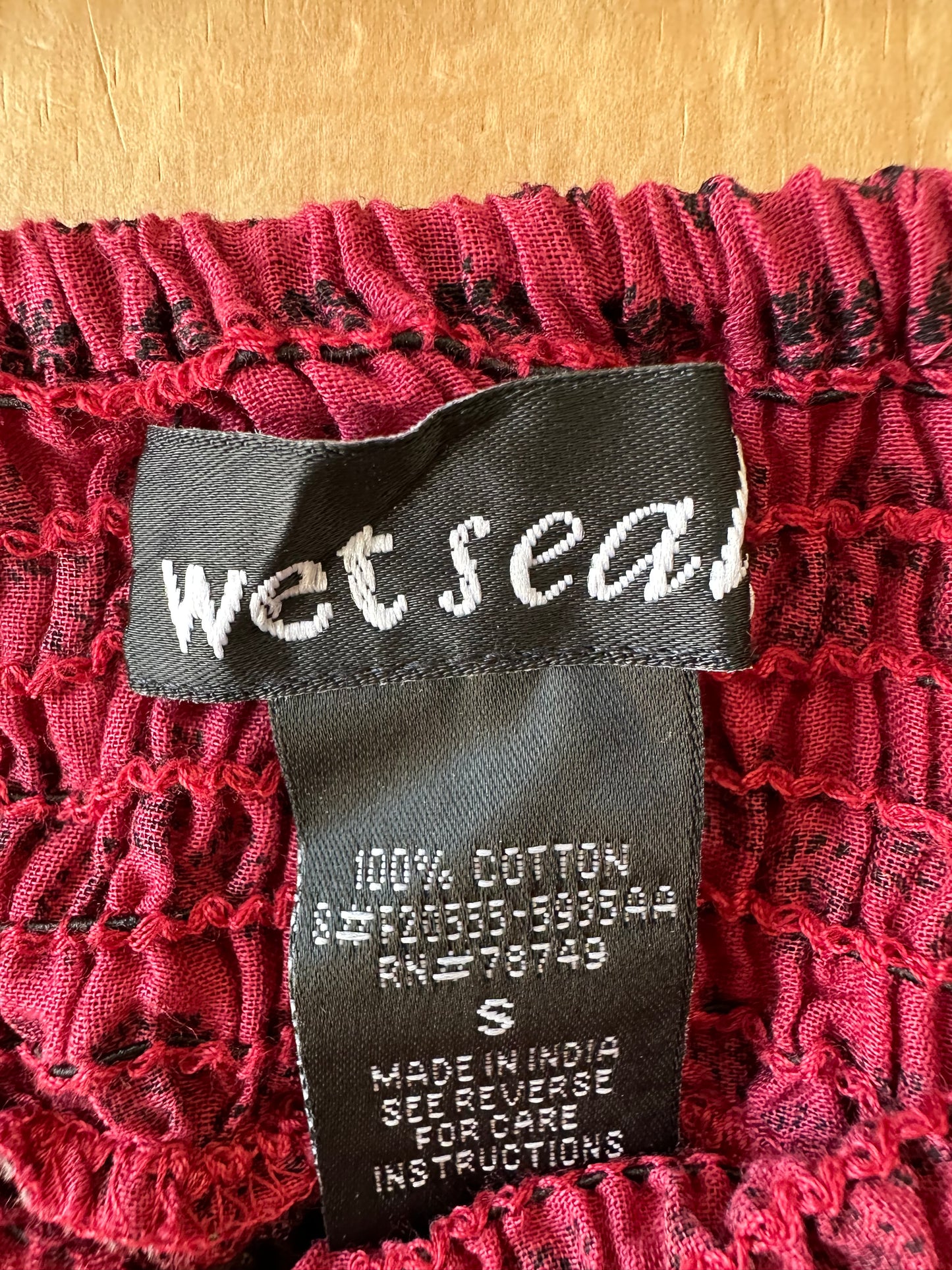 Vtg Wet Seal Cotton Top : S