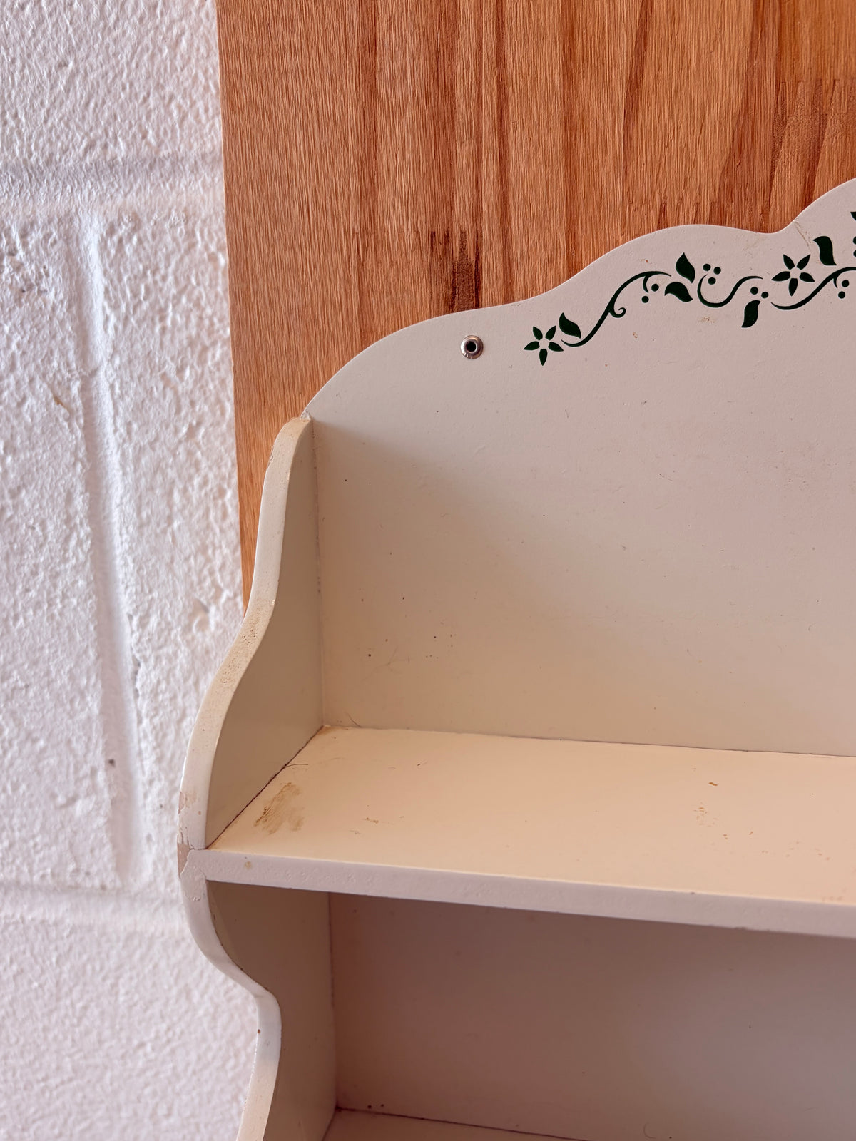 Little Green & White Shelf (Local Pick Up Only)