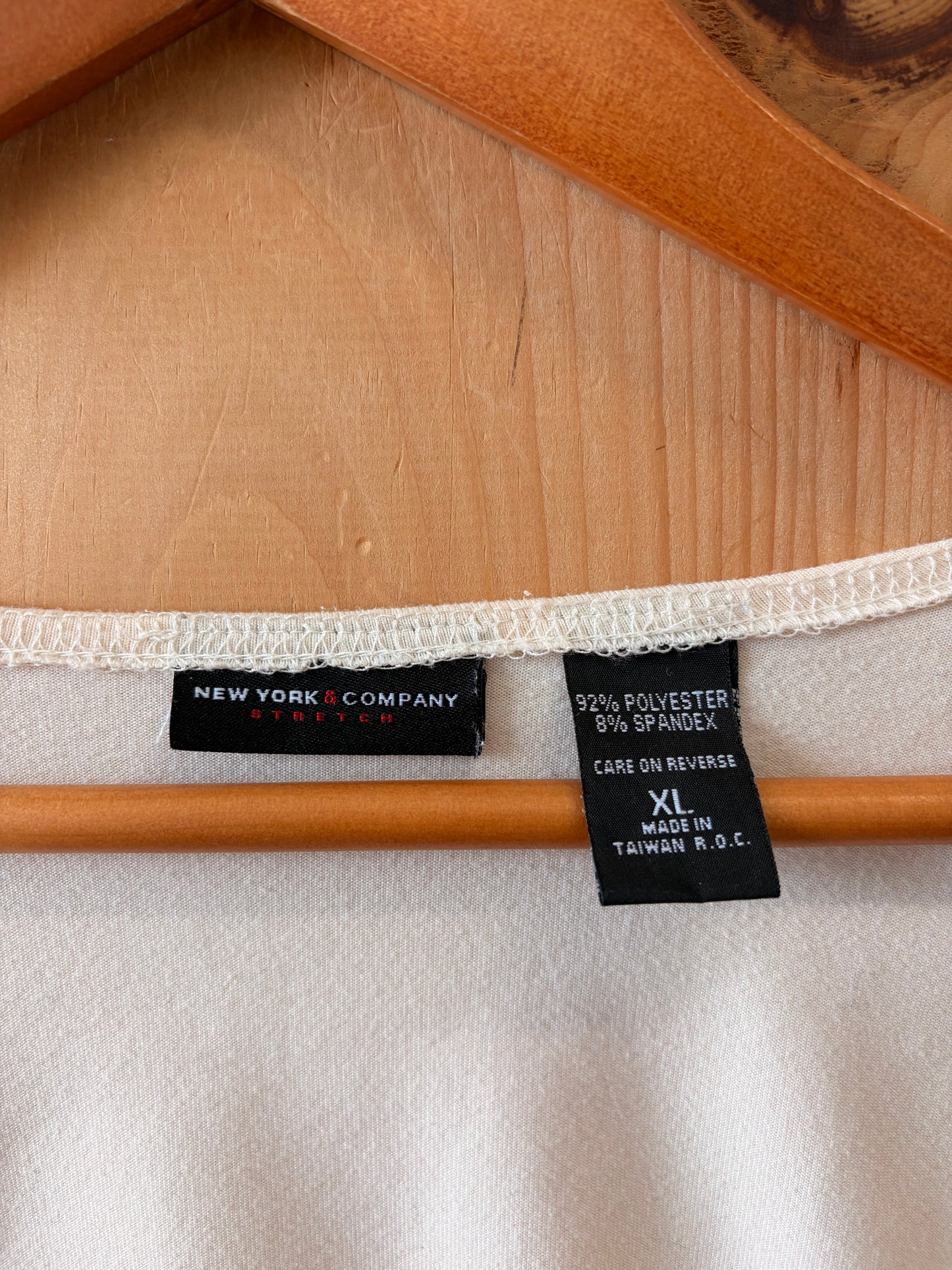 Cream Dainty Bow Detailed Top : XL