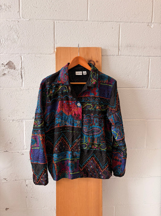 Funky Bright Tapestry Jacket : L