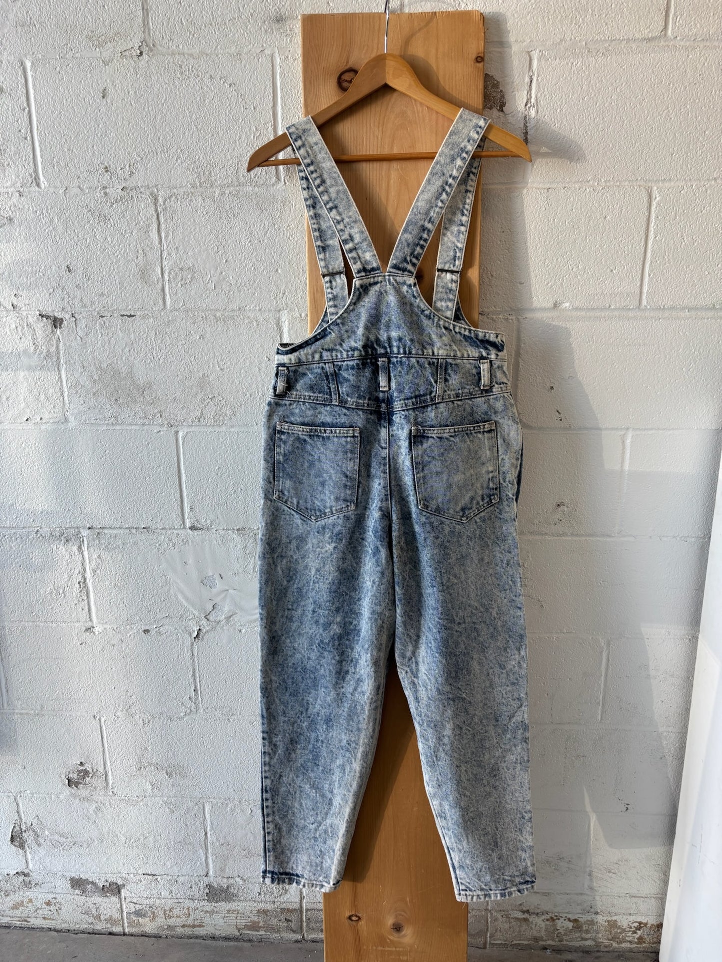 Vtg Stone Washed Overalls : 31” W