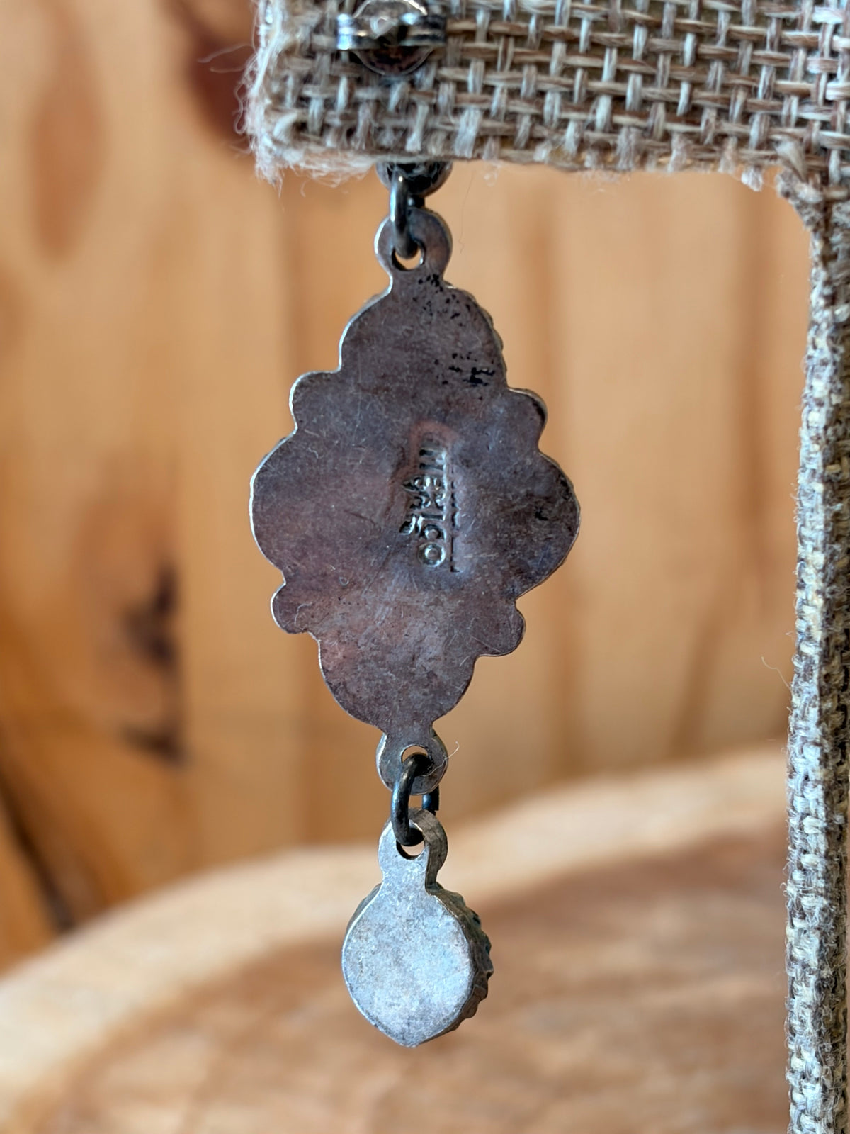 Vtg 925 Mexico Stamped Chandelier Earrings