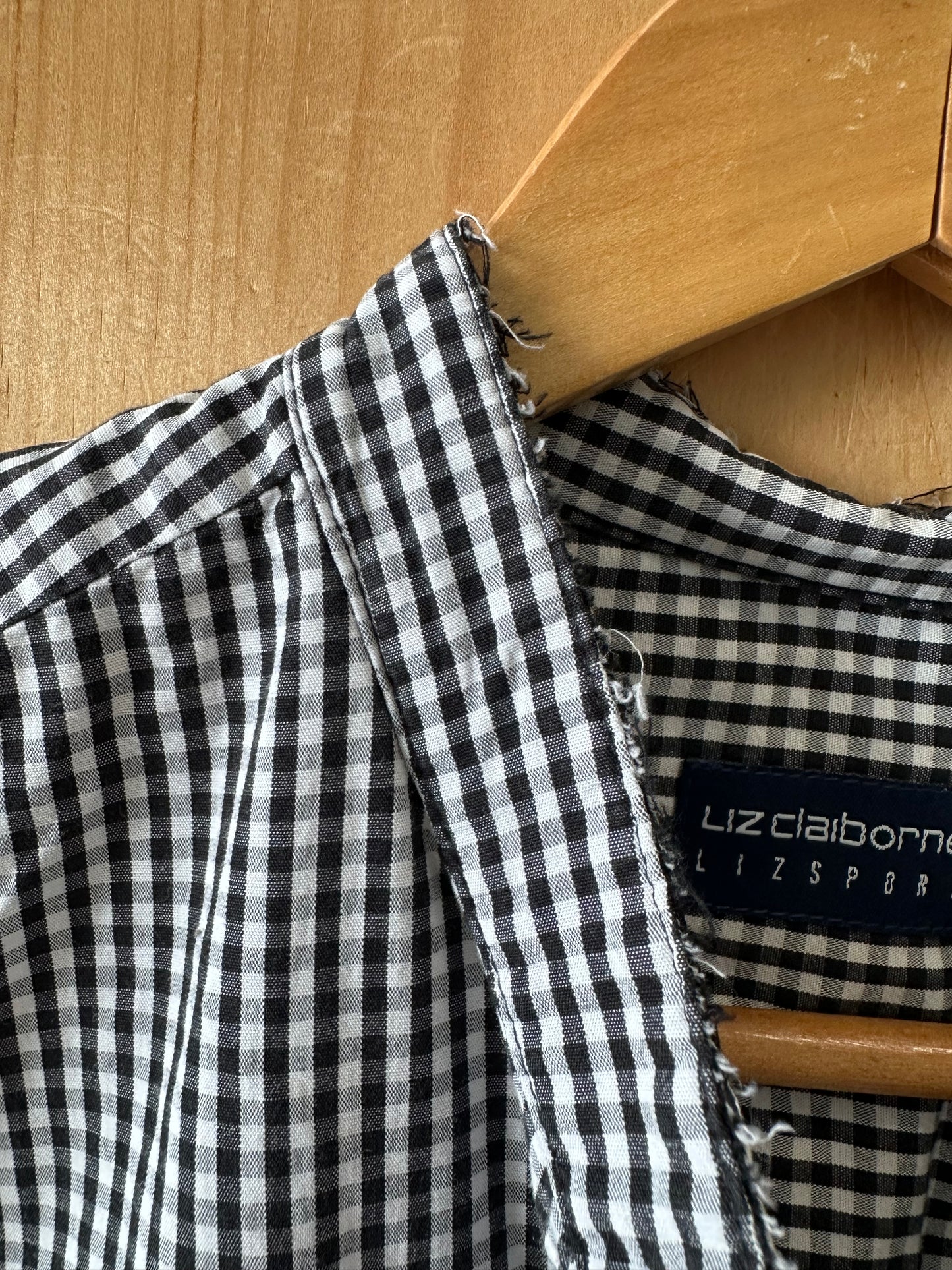 Gingham Sleeveless Top : L