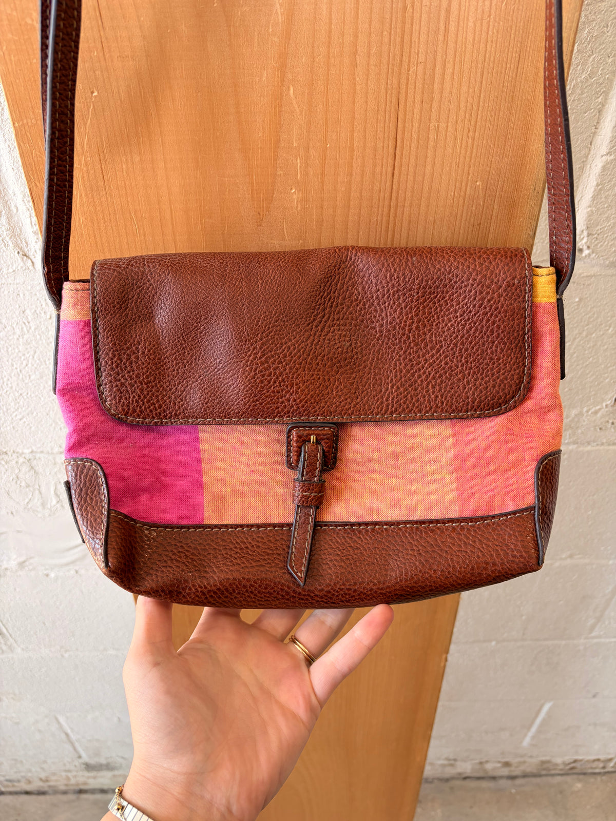 Colorful Plaid Crossbody