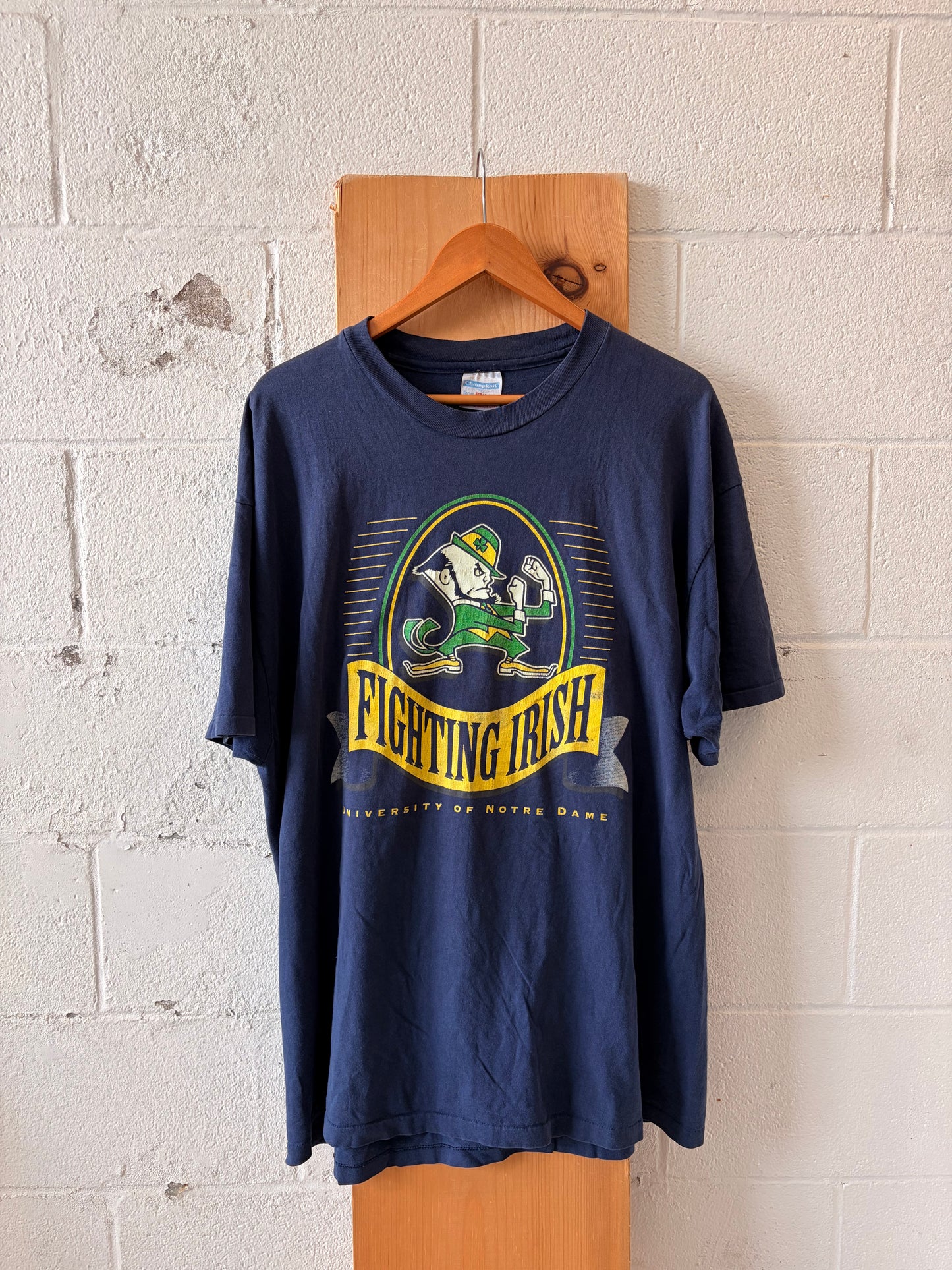 Single Stitch Notre Dame “Fighting Irish” Tee : XXL