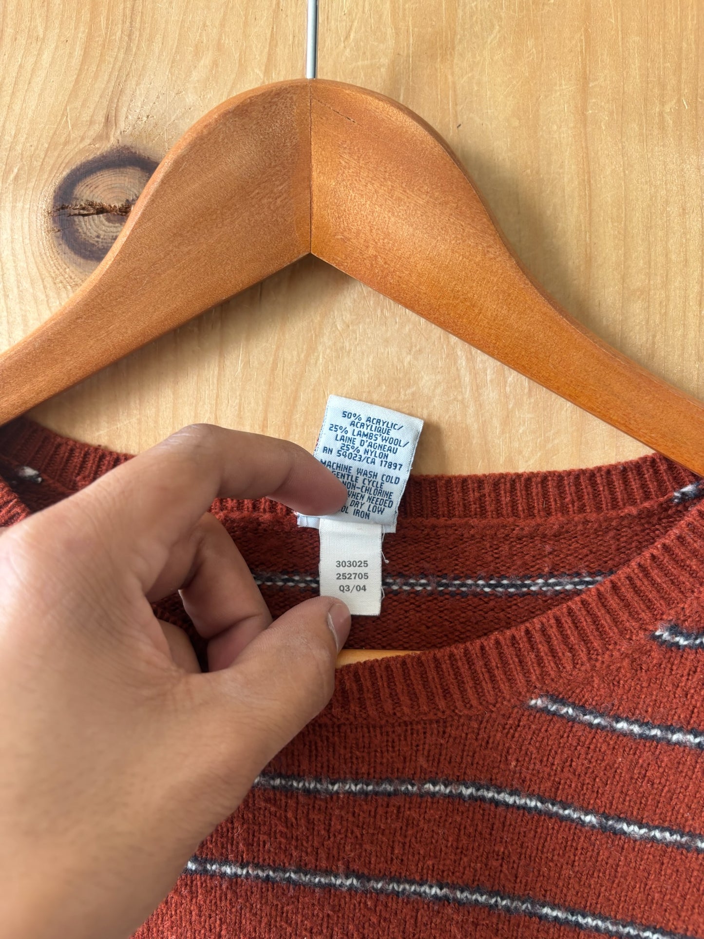 Vtg Old Navy Striped Sweater : 2XL