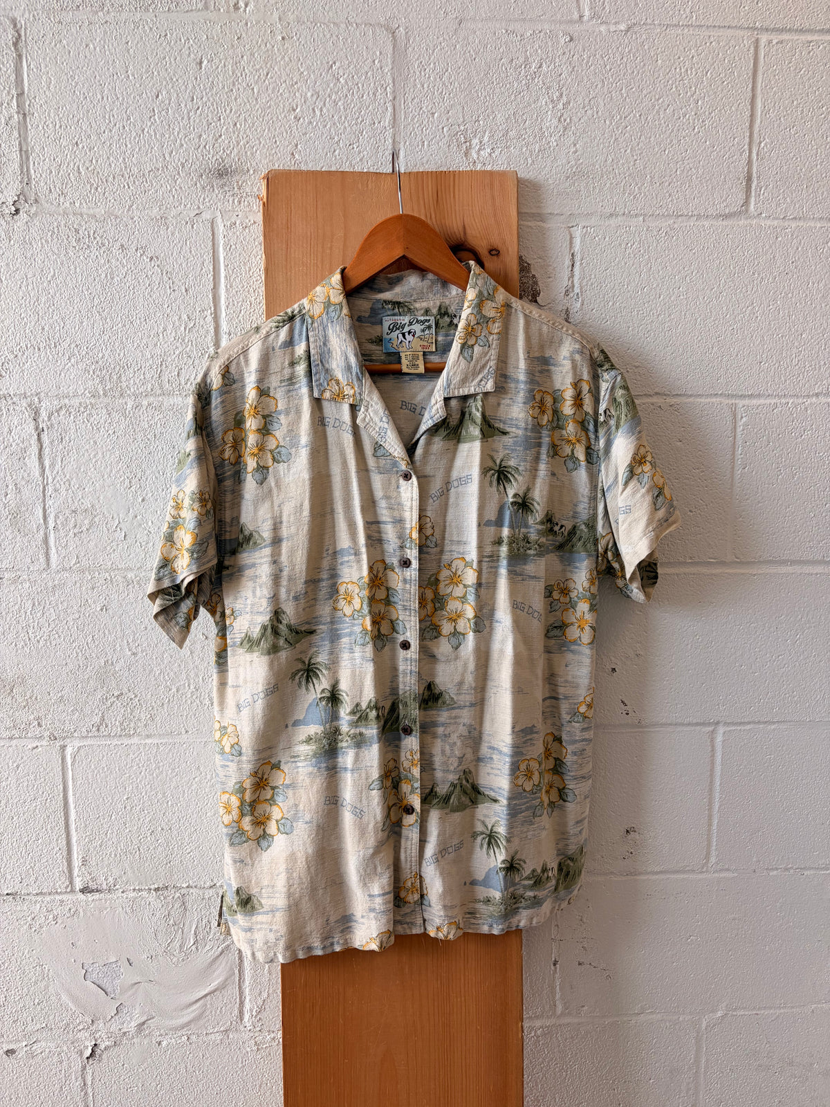 Vtg Big Dogs Matching Hawaiian Set : L/XL