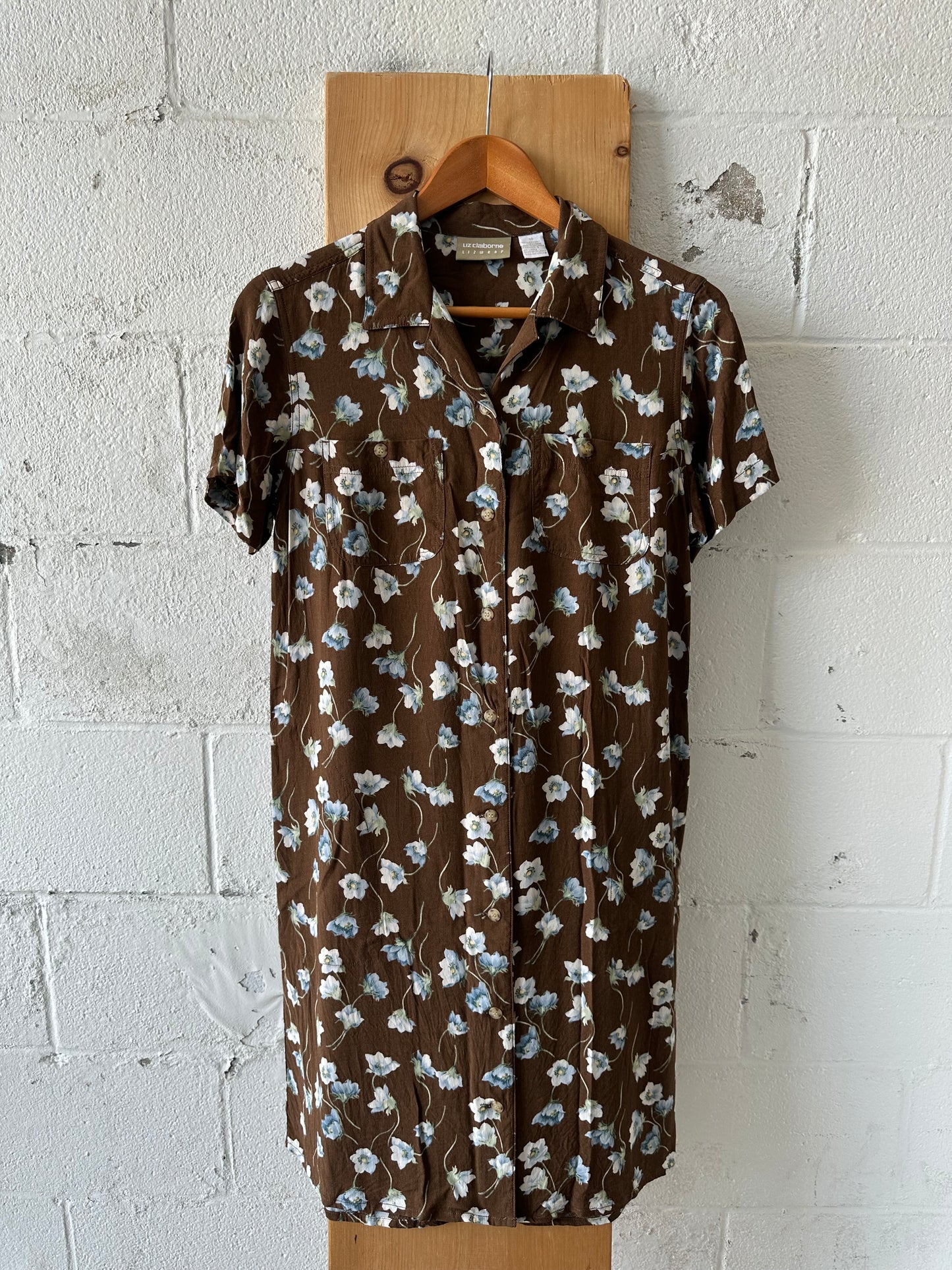 Brown Floral Dress : 10